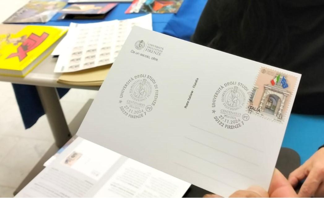 lo speciale annullo per il centenario Unifi