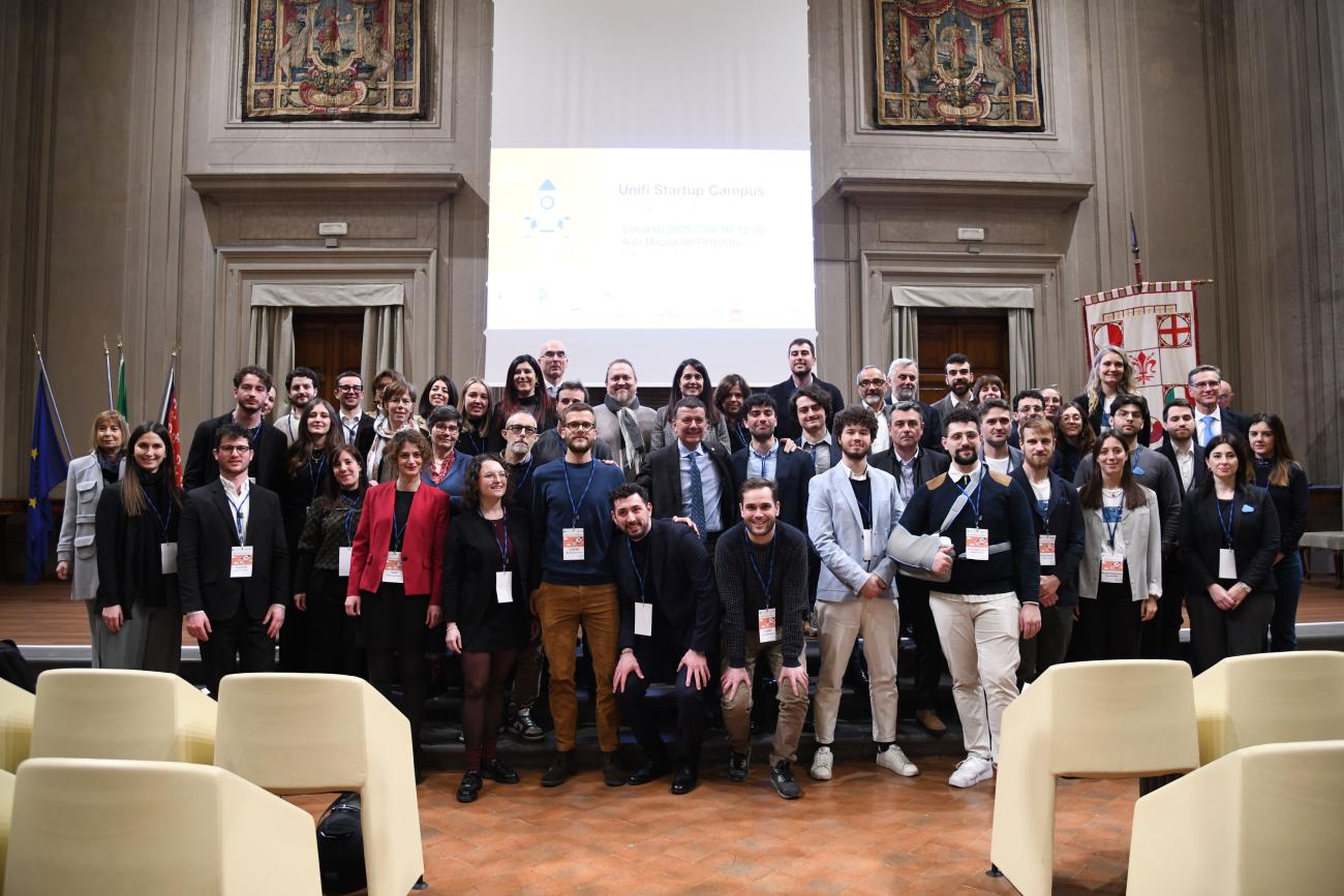 Il gruppo dei partecipanti alla 18° edizione di Impresa Campus Unifi