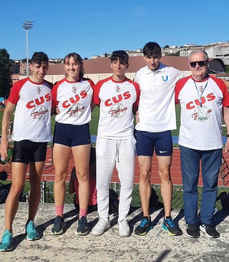 Alcuni atleti della delegazione CUS Firenze