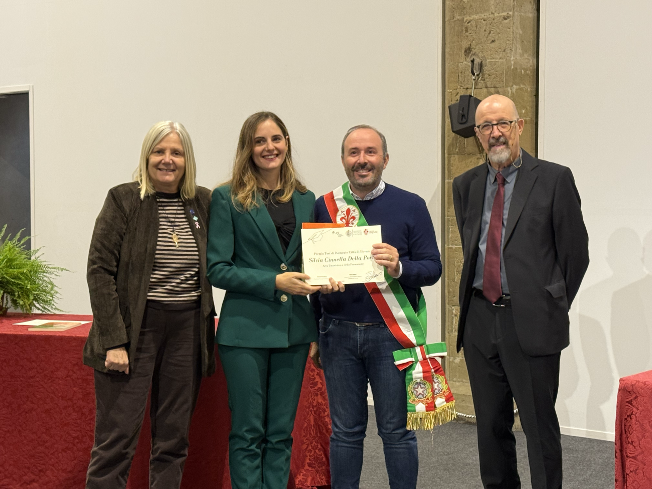 La premiazione di Silvia Cinnella Della Porta