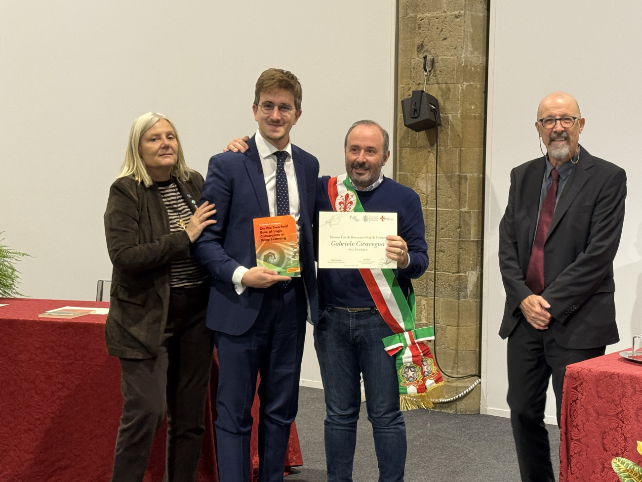 La premiazione di Gabriele Ciravegna