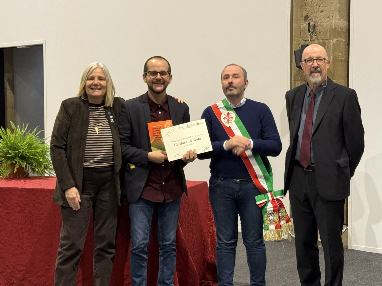 La premiazione di Cristian Di Gesto 