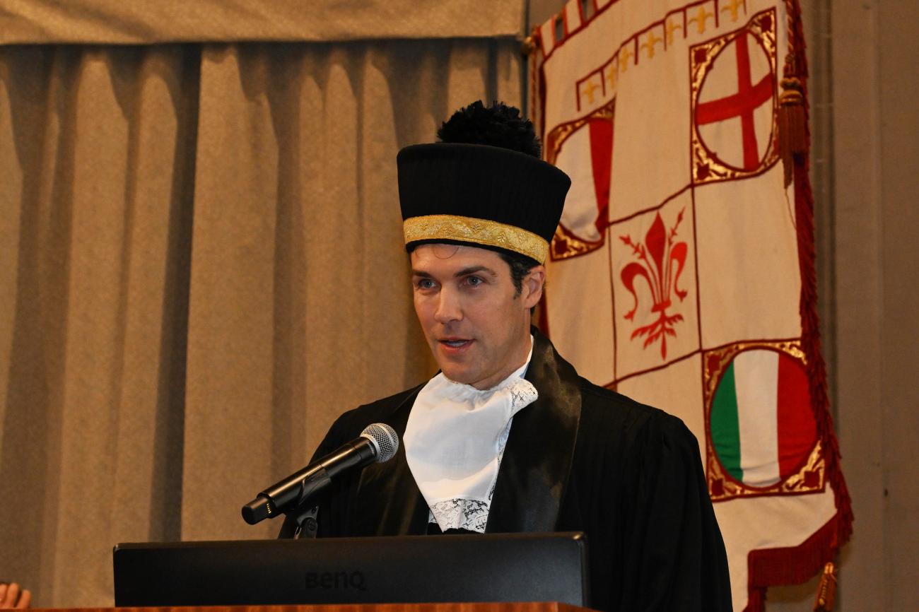 Roberto Bolle durante la sua lectio magistralis