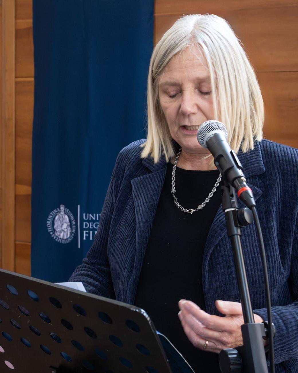 Il saluto della rettrice Petrucci