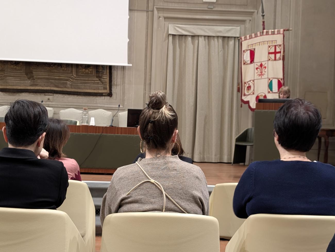 Un momento della cerimonia