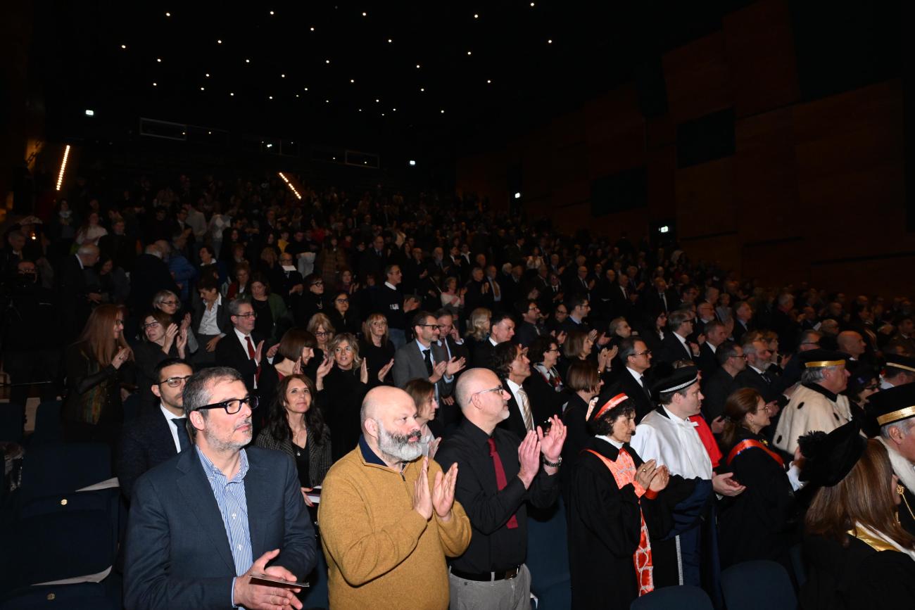 Il pubblico presente all'inaugurazione dell'Anno Accademico