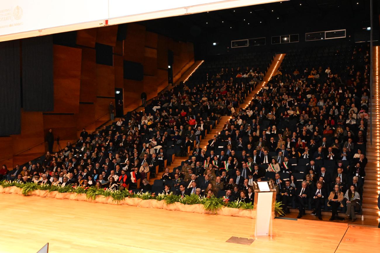 Il pubblico presente all'inaugurazione dell'Anno Accademico
