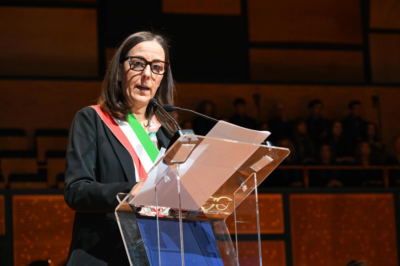 La sindaca di Firenze Sara Funaro