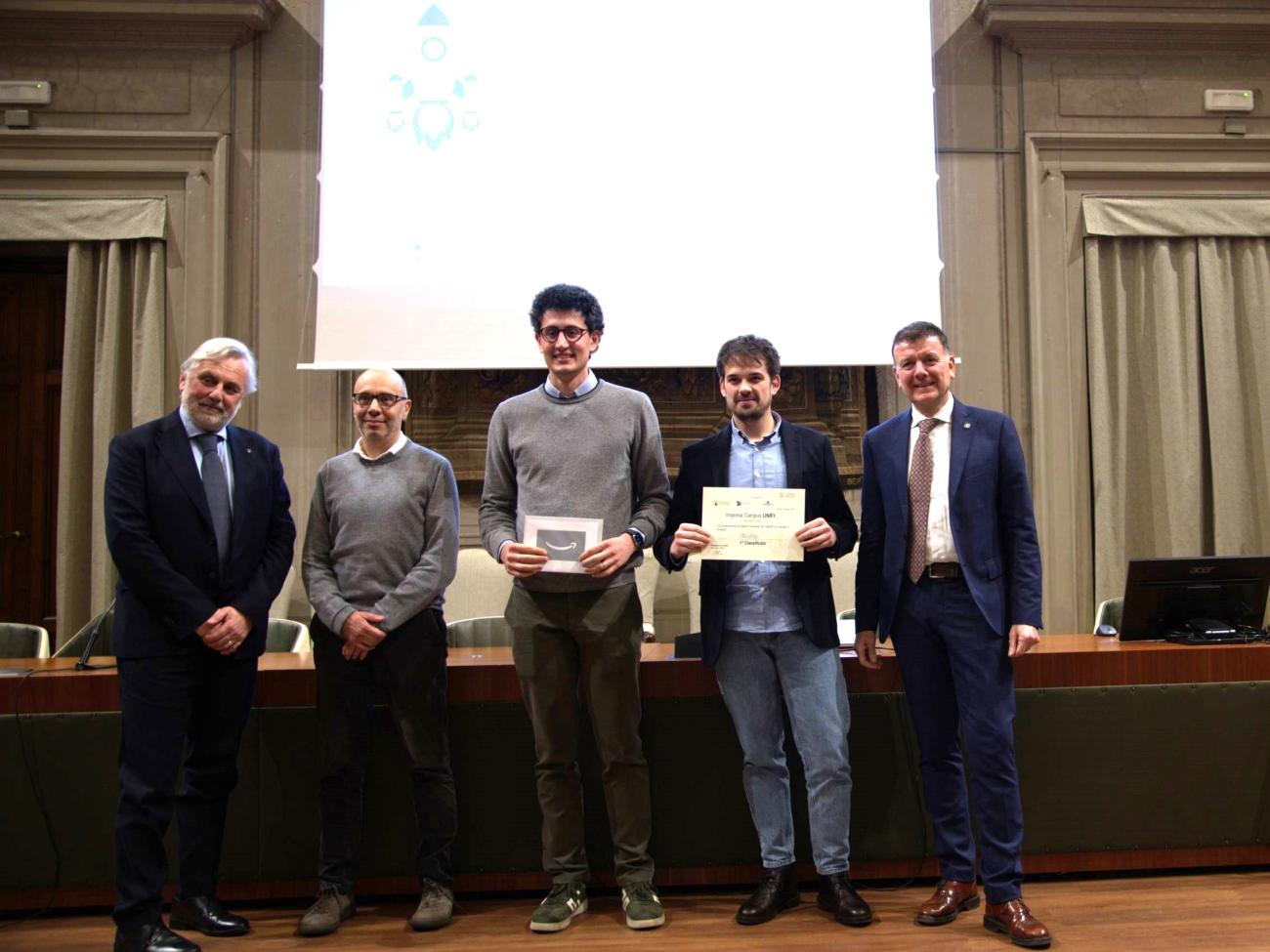 Il team di PRUNe, vincitore di Impresa Campus 2025