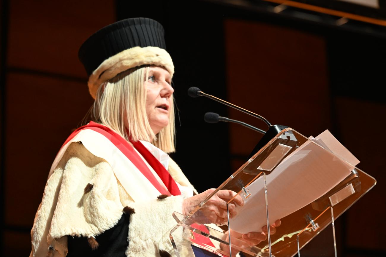 La rettrice Alessandra Petrucci