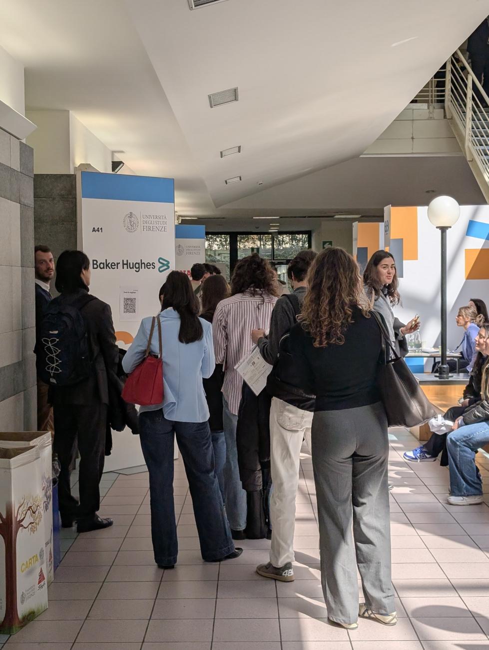 Alcuni studenti che hanno partecipato al Career Day Unifi 