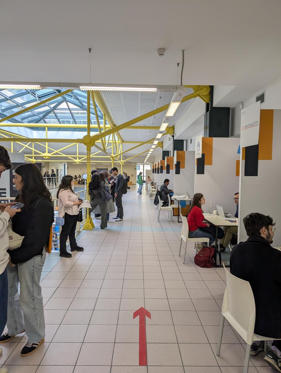 Alcuni studenti che hanno partecipato al Career Day Unifi 