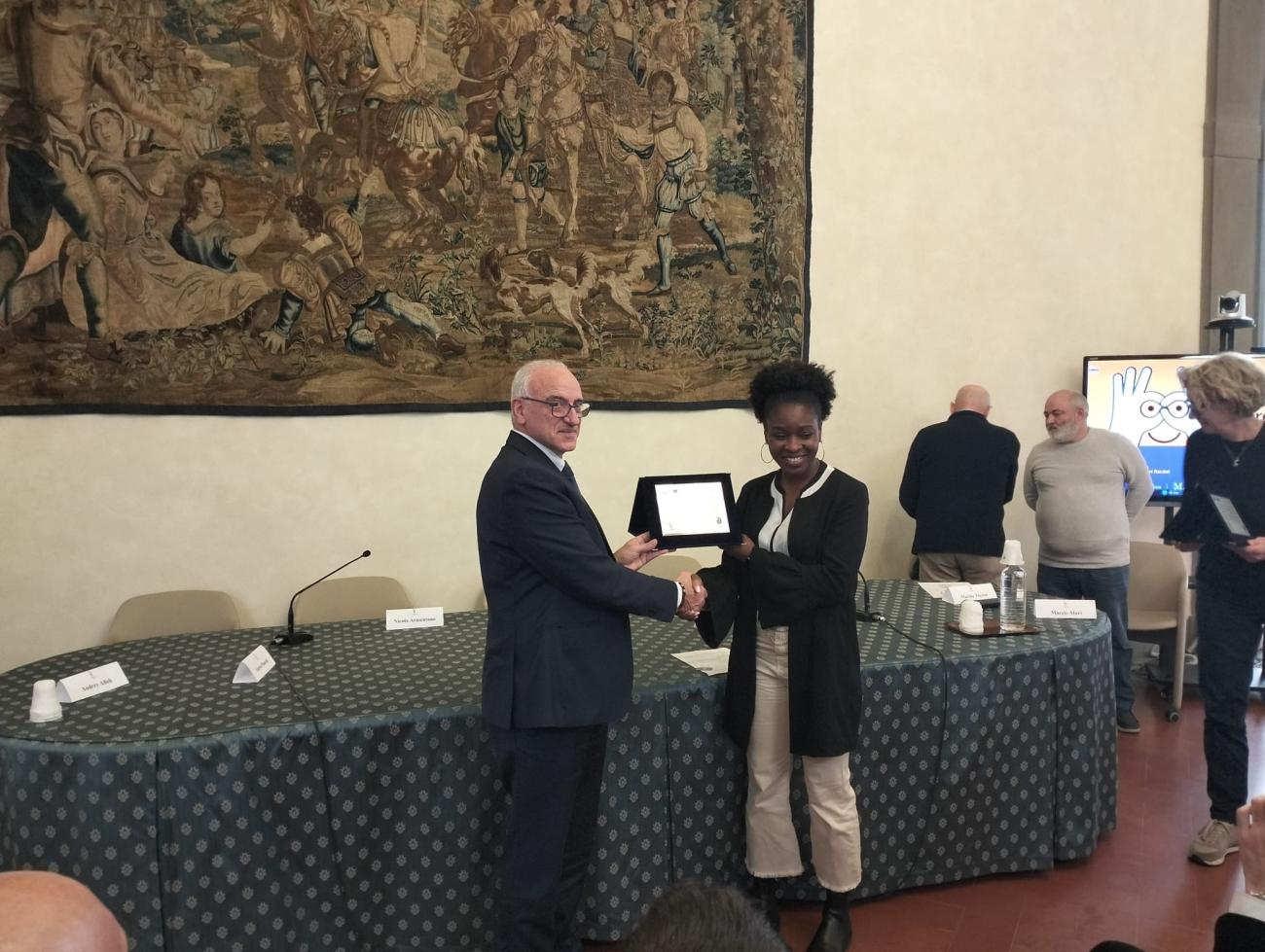 La premiazione di Audrey Alloh