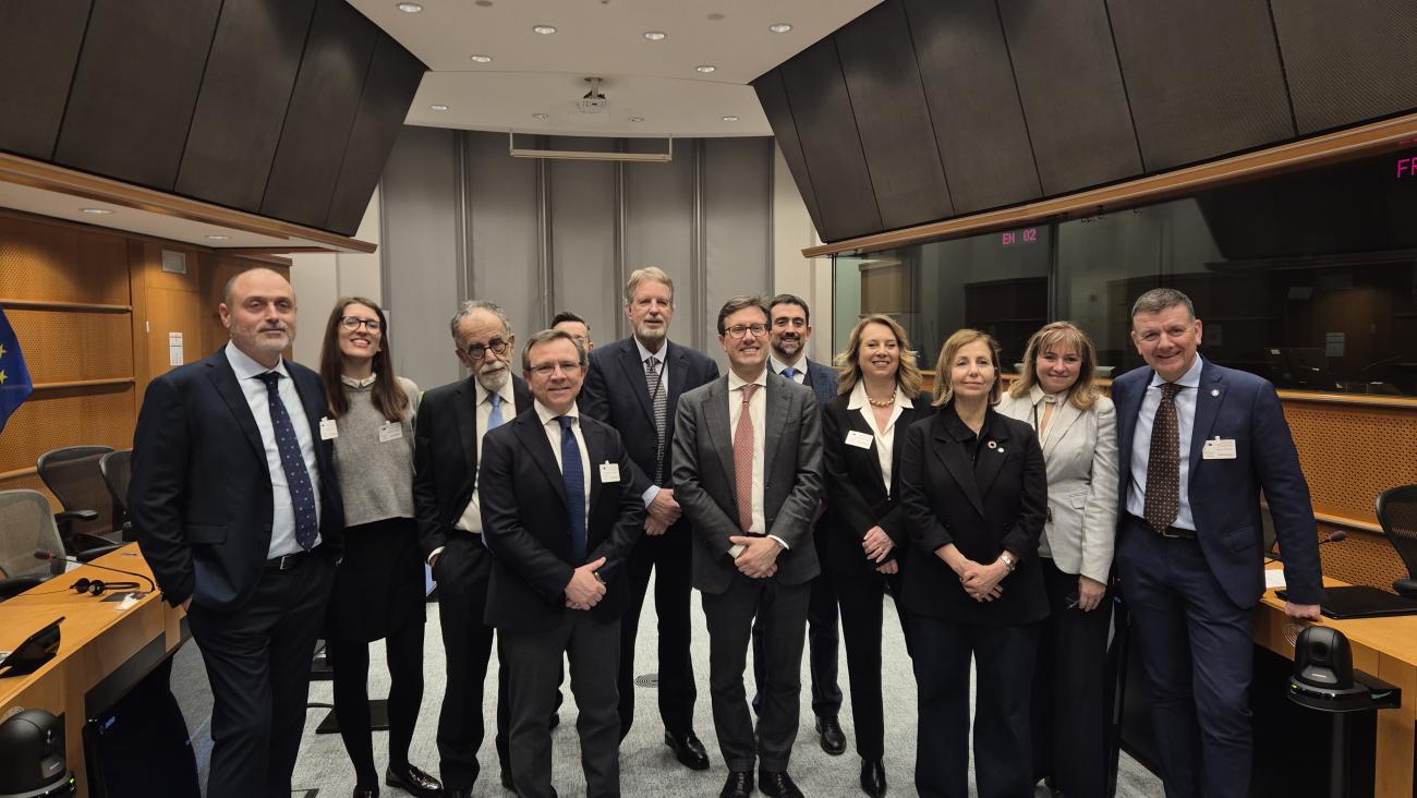 I partecipanti alla missione istituzionale dei Prorettori alla Ricerca delle Università toscane svoltasi a Bruxelles