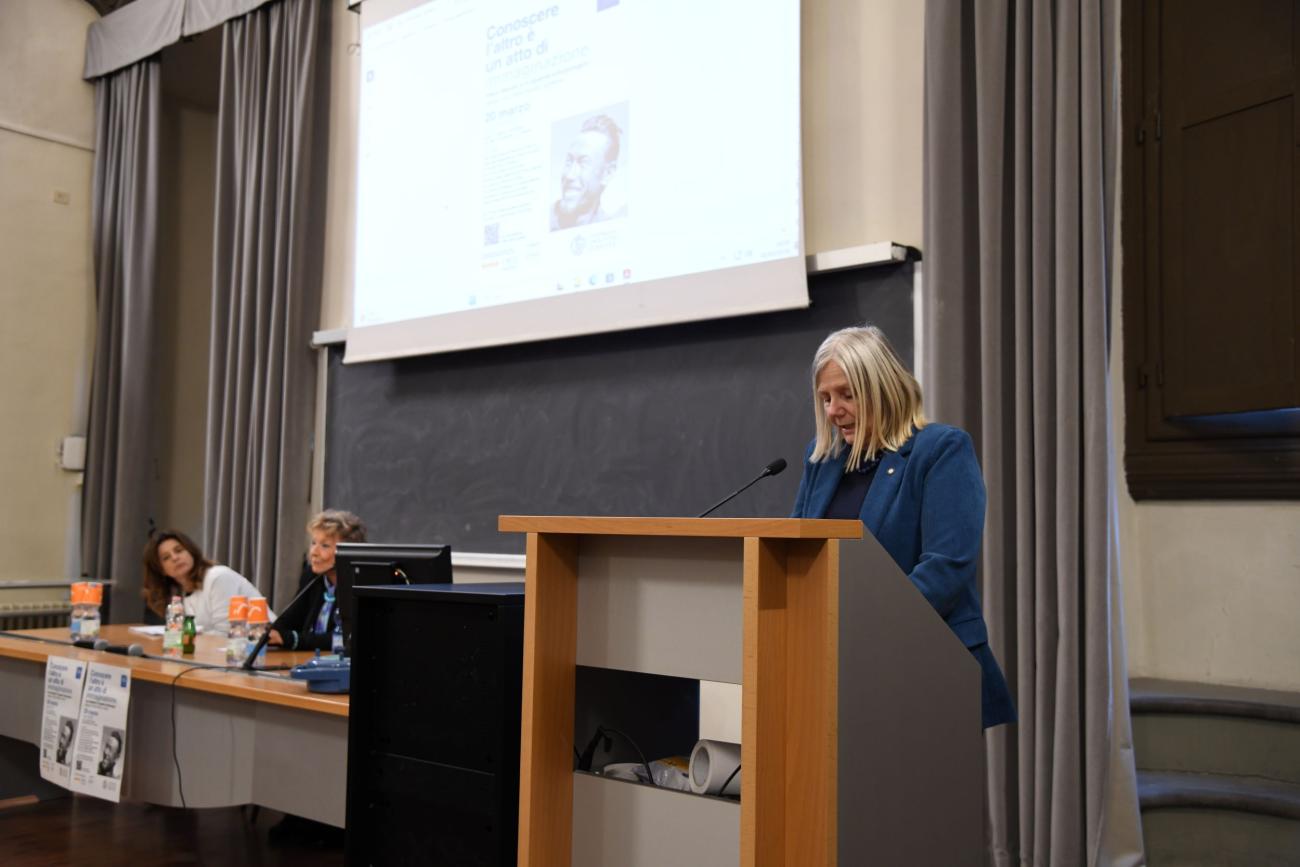 il saluto della rettrice Alessandra Petrucci