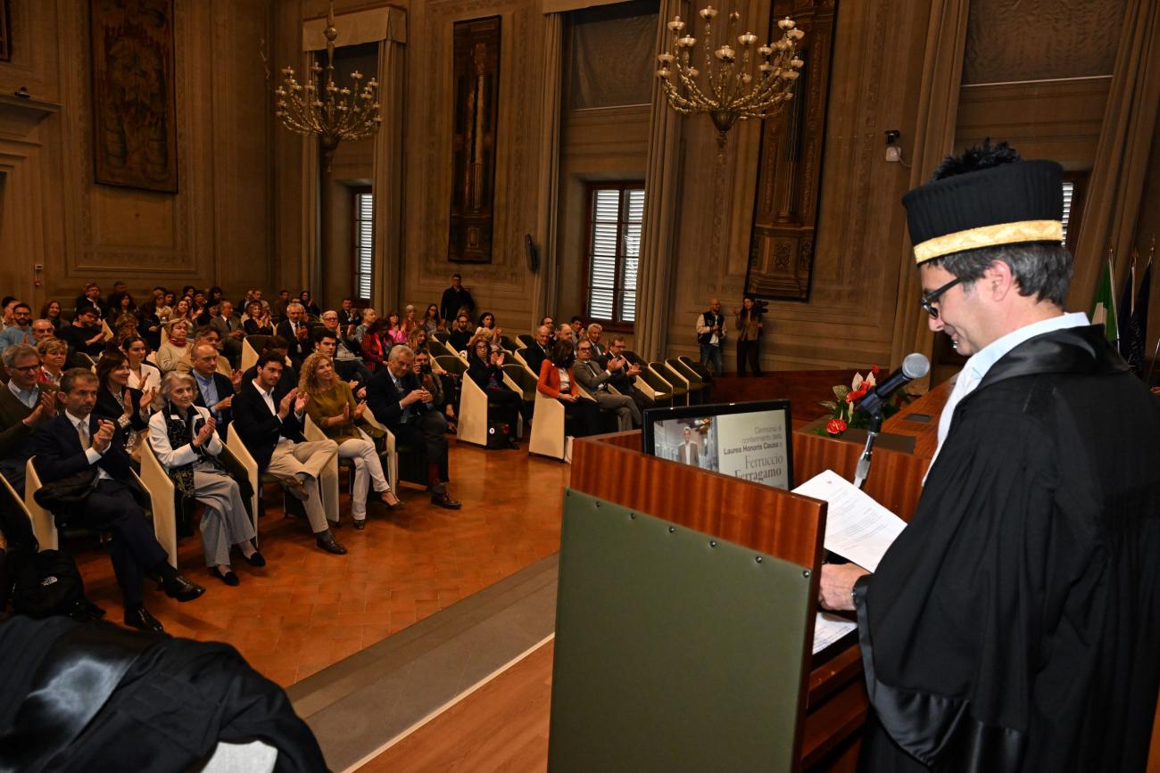 Un momento della cerimonia