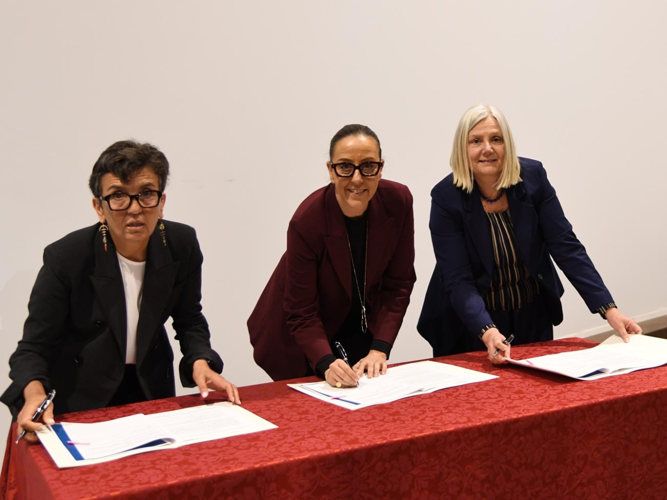 Alessandra dal Verme, Sara Funaro, Alessandra Petrucci firmano il Piano Città