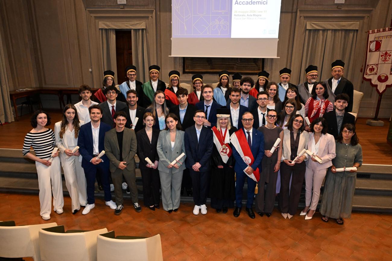 Gli studenti che hanno ricevuto il riconoscimento
