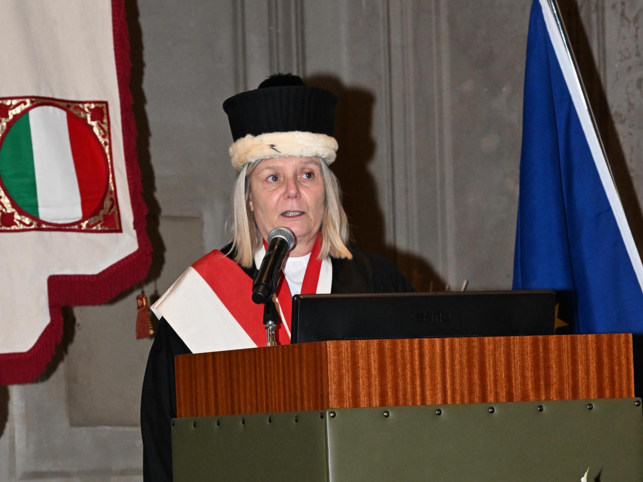La rettrice Alessandra Petrucci