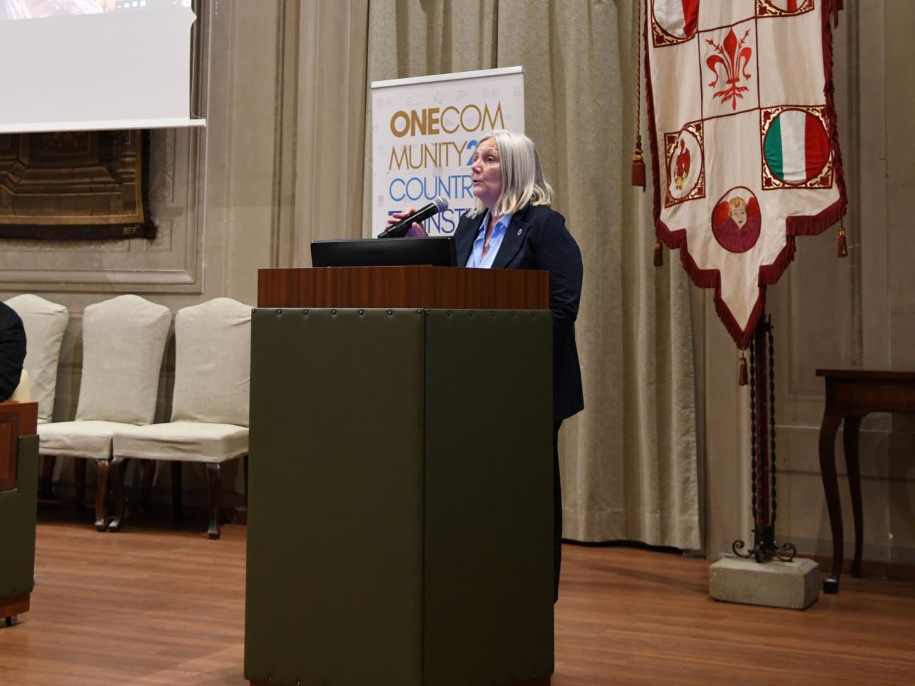 L'intervento della rettrice Alessandra Petrucci