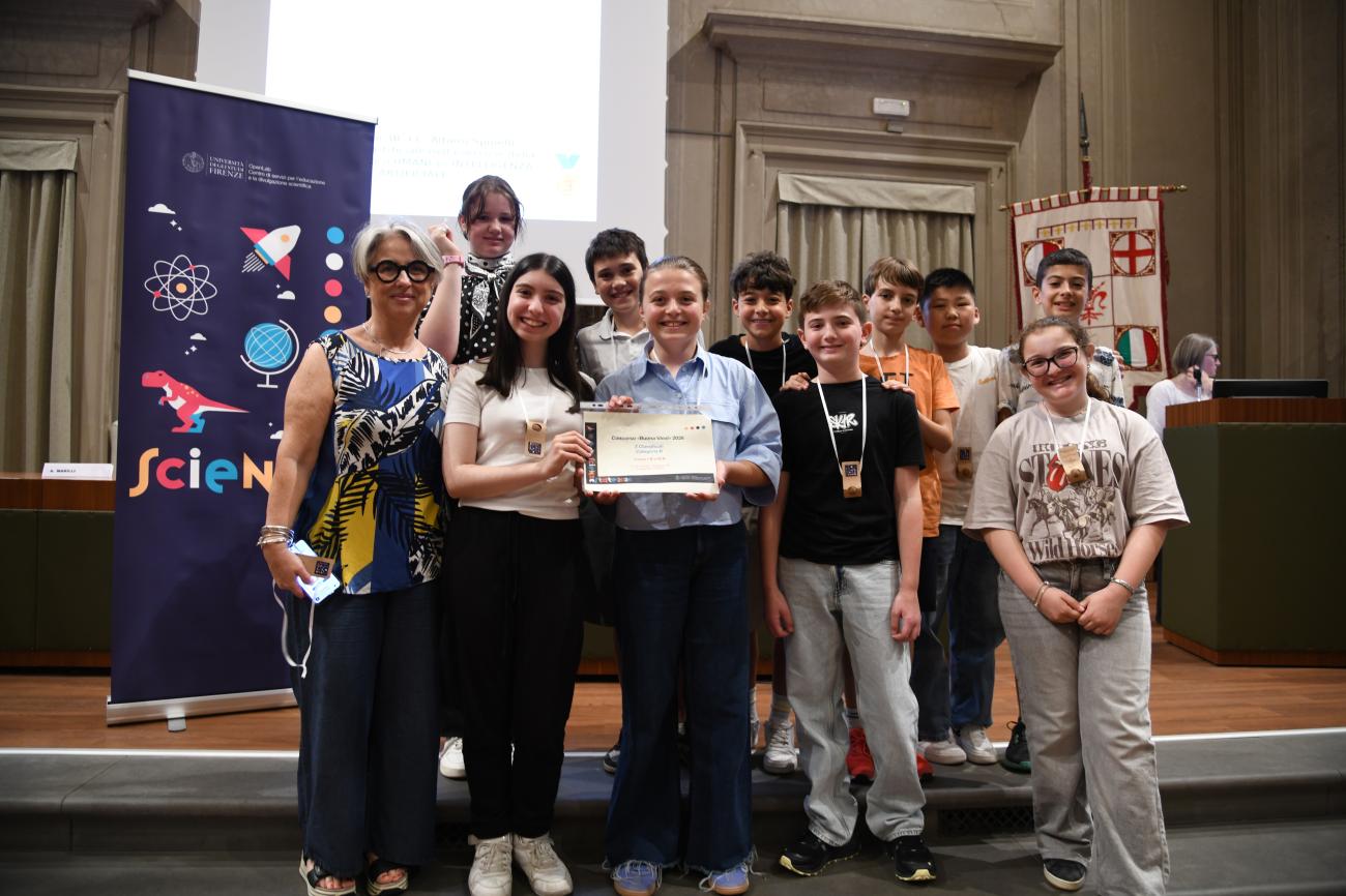 Le classi 1b e 3b della scuola Spinelli di Scandicci
