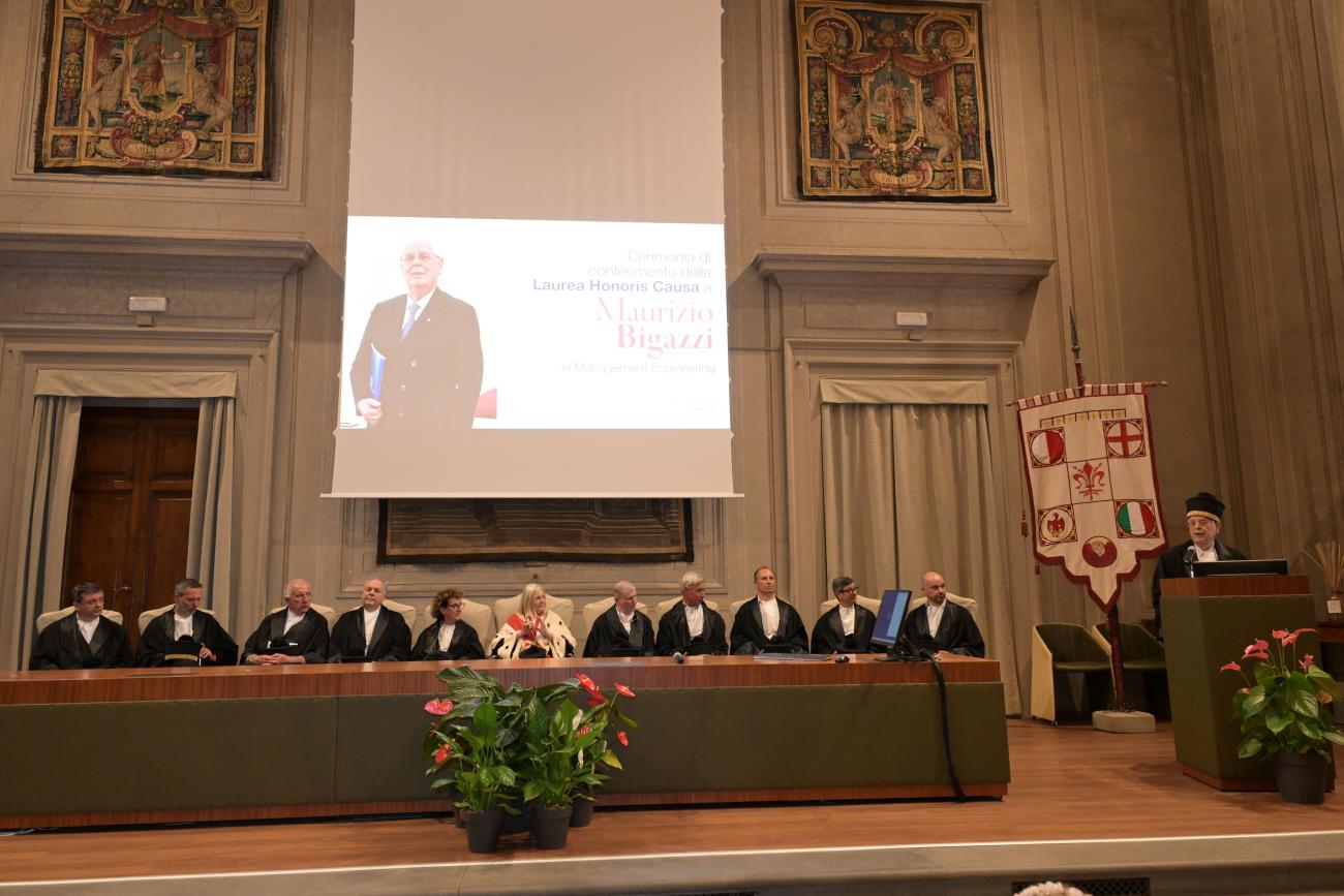 Maurizio Bigazzi legge la lectio magistralis