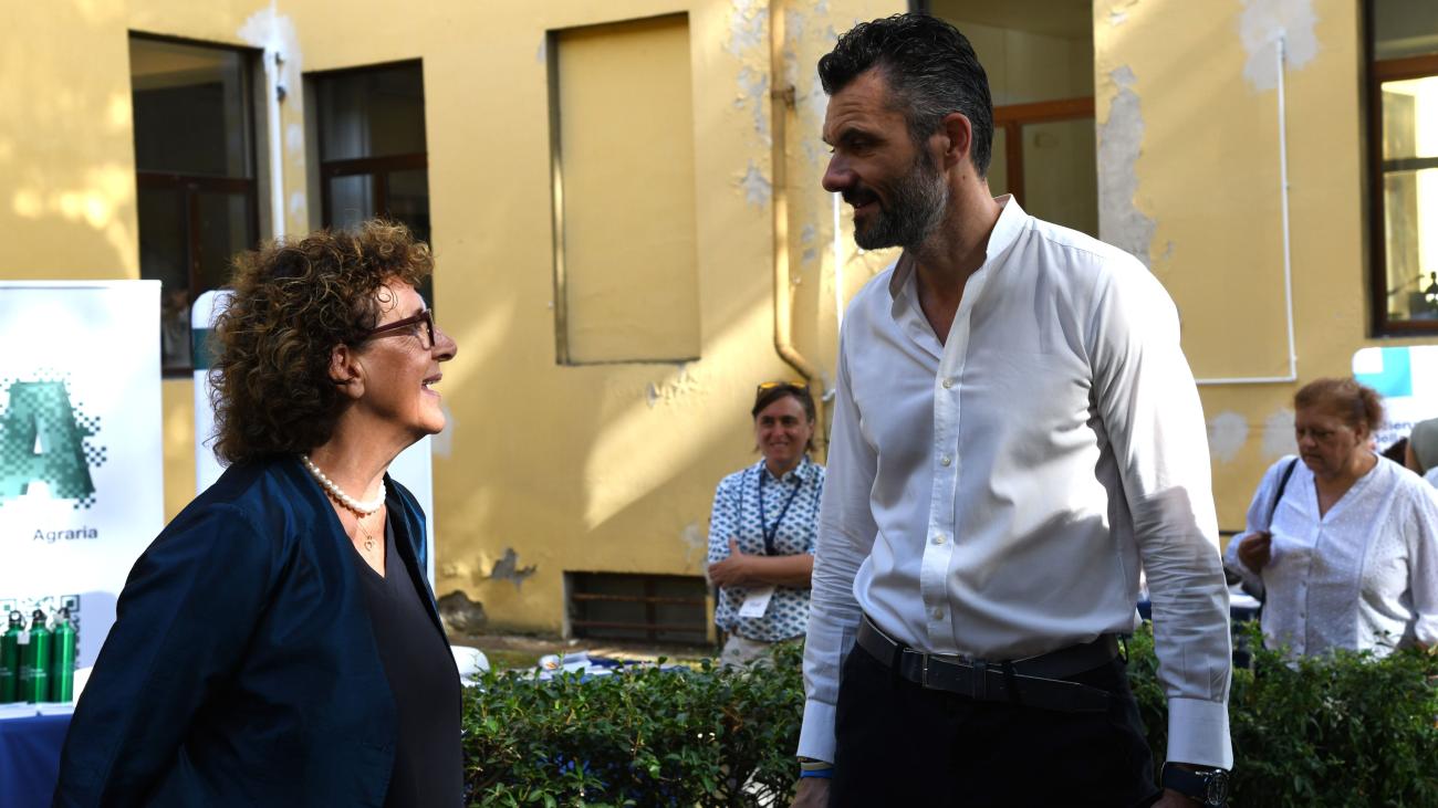 La delegata Menesini con il sindaco Biffoni
