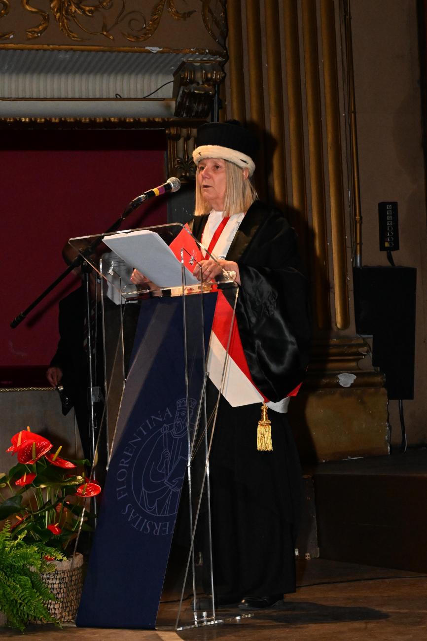 La rettrice Alessandra Petrucci