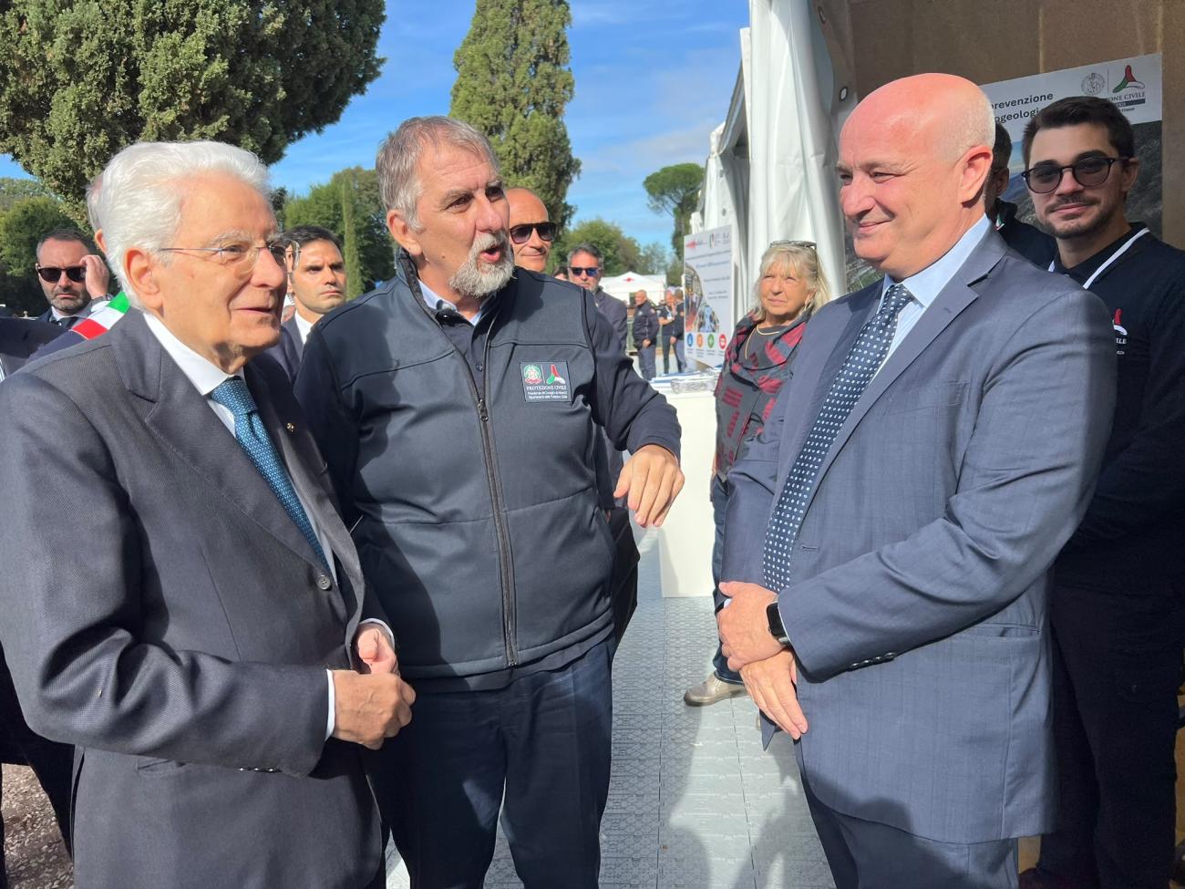 Un momento della visita 