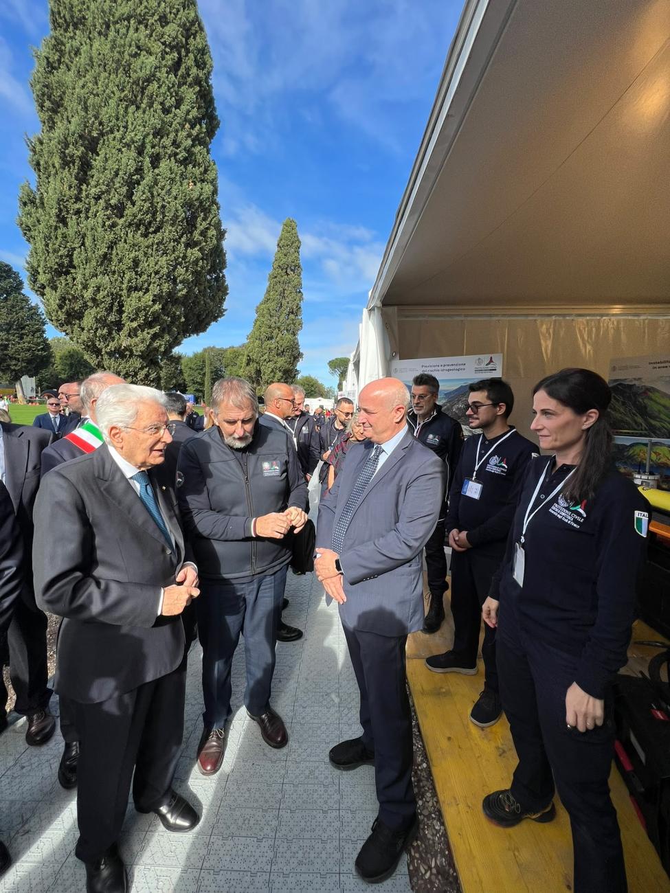 Un momento della visita 