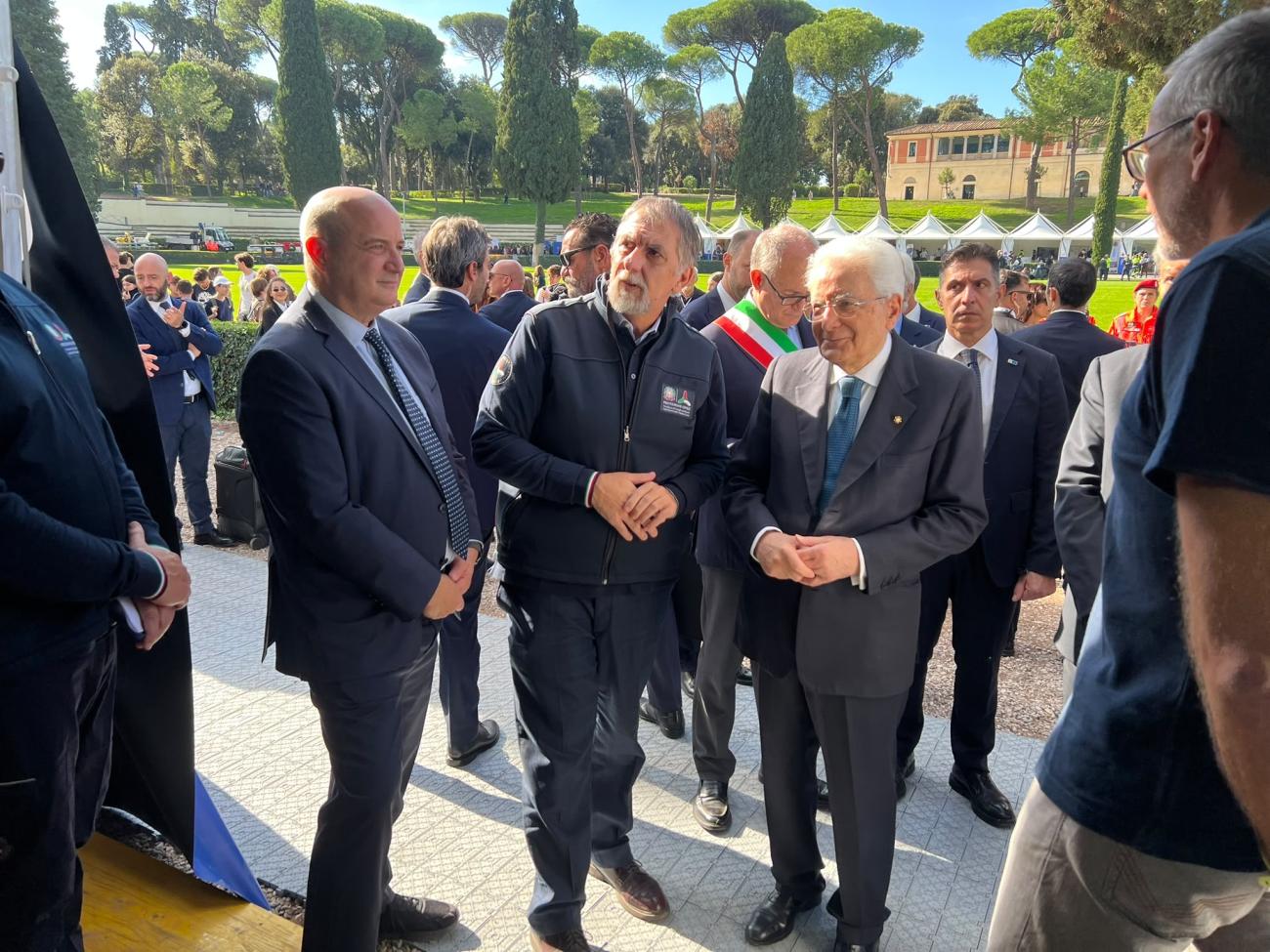 Un momento della visita 