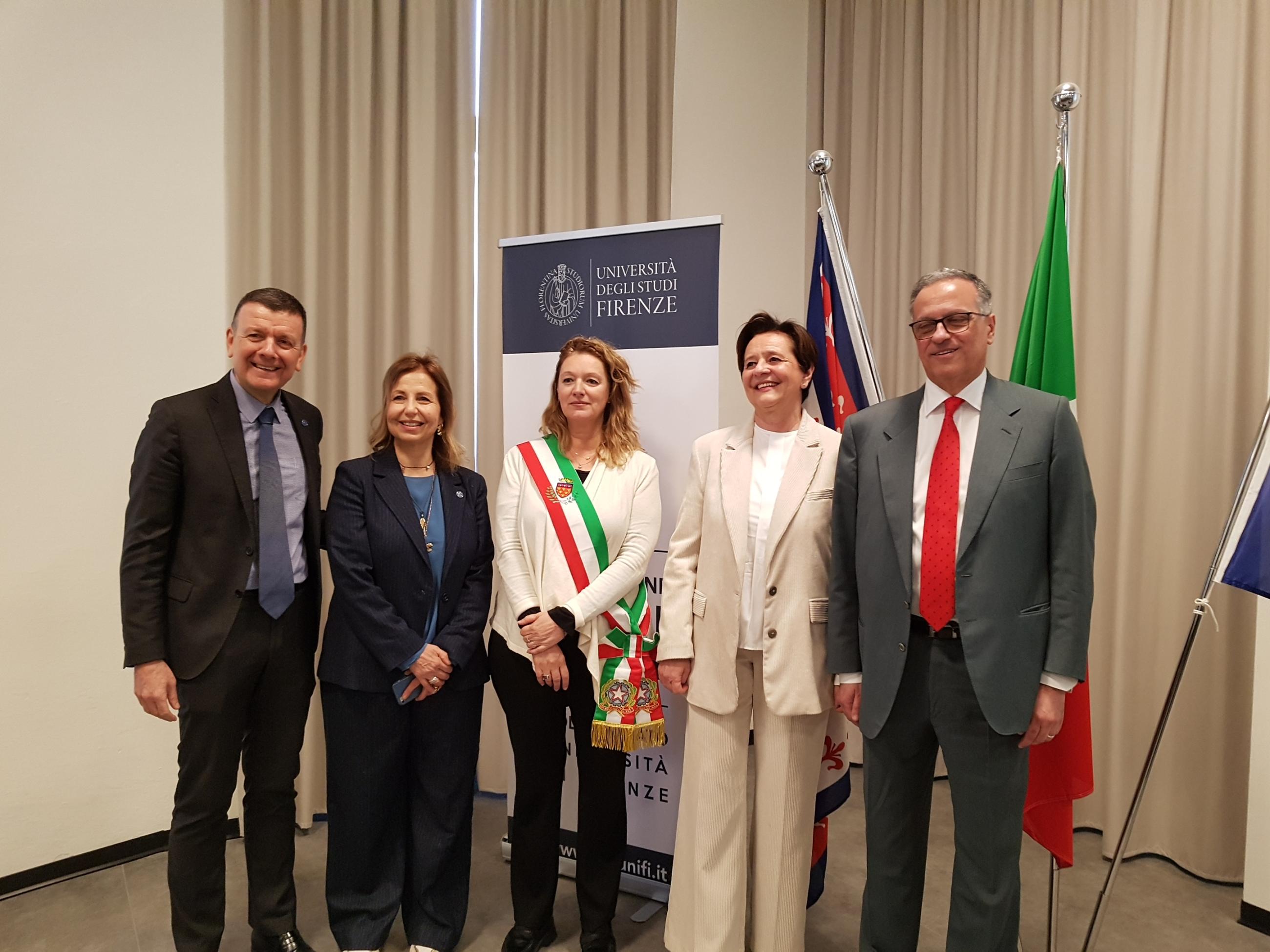 Marco Pierini, Debora Berti, Ilaria Bugetti, Daniela Toccafondi e Paolo Bonanni