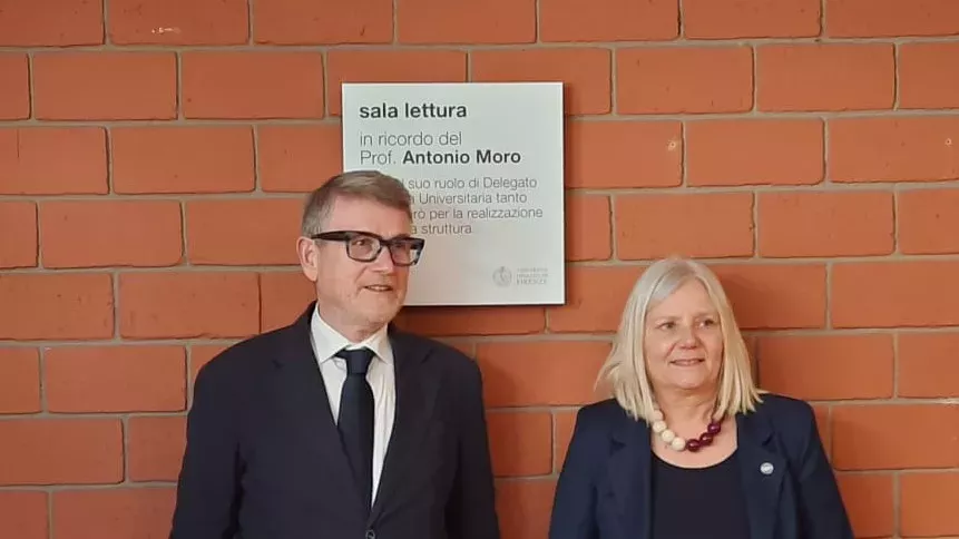 intitolazione sala lettura ad Antonio Moro alla residenza Calamandrei