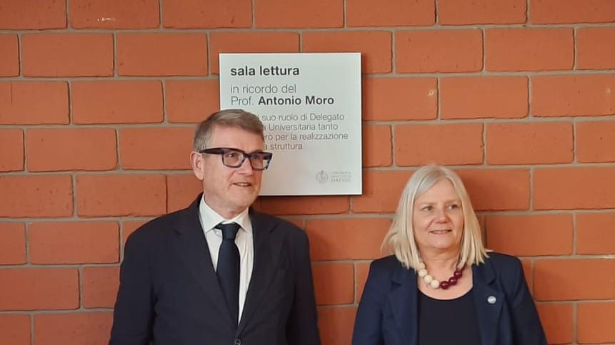 intitolazione sala lettura ad Antonio Moro alla residenza Calamandrei