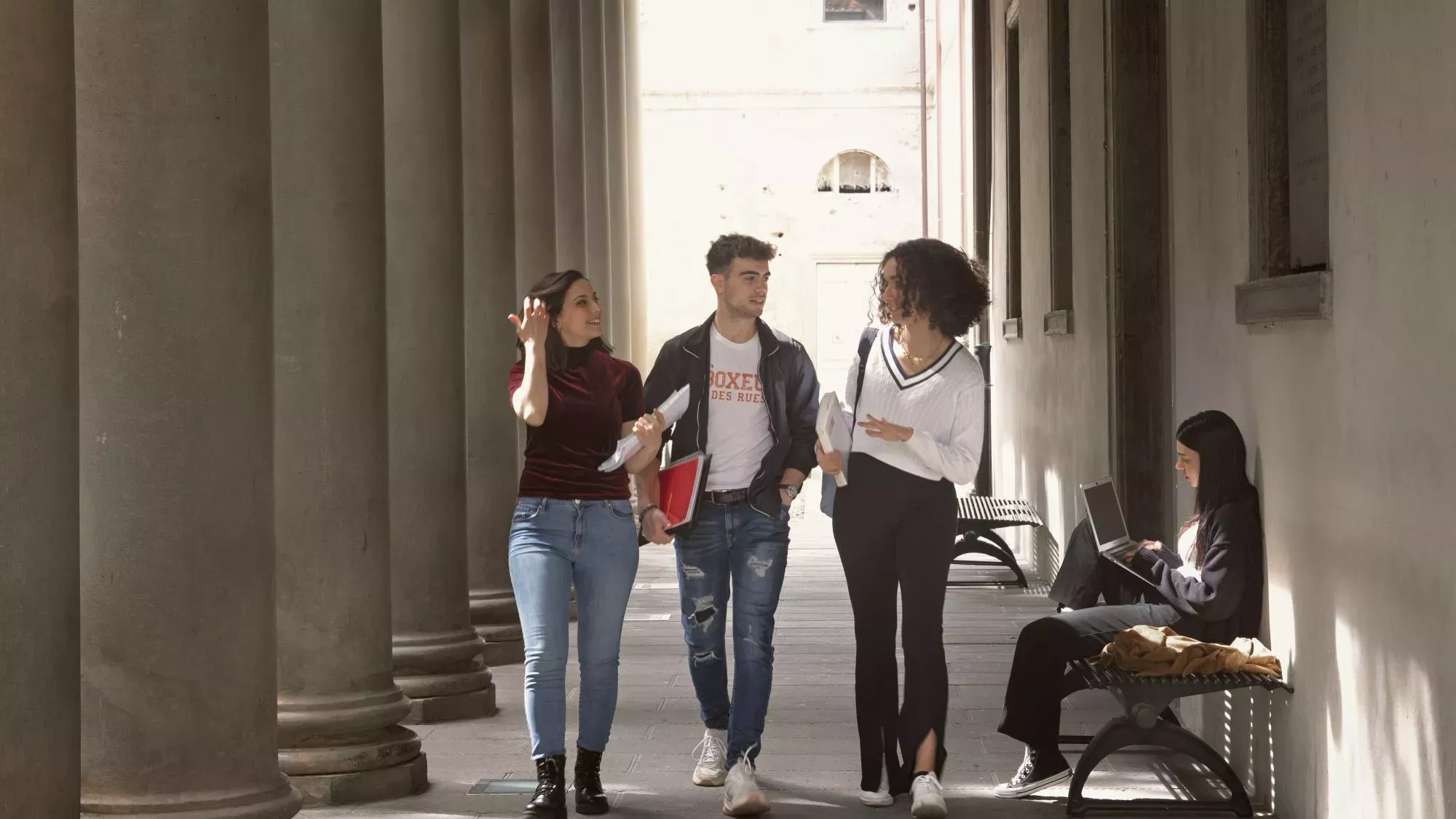 studentesse e studenti in Ateneo