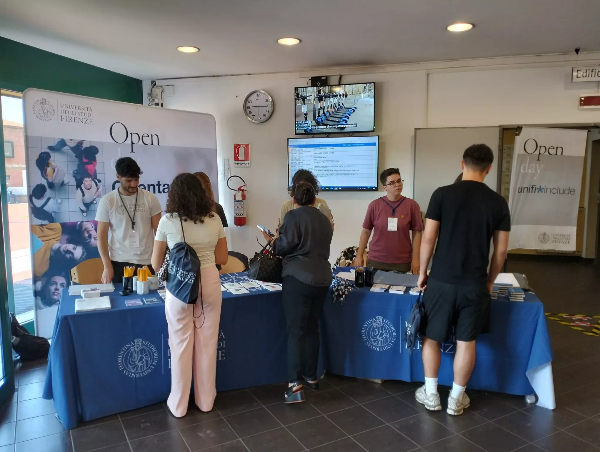 Alcuni ragazzi che hanno partecipato all'Open day