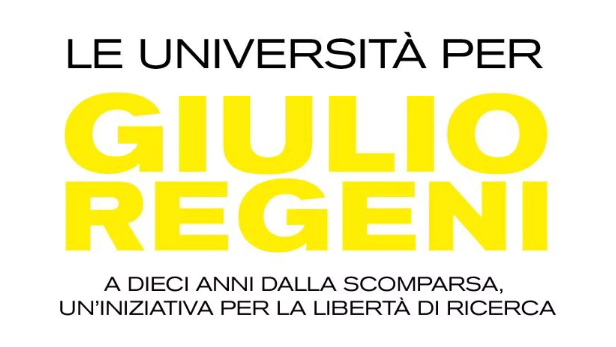 Università per Giulio Regeni