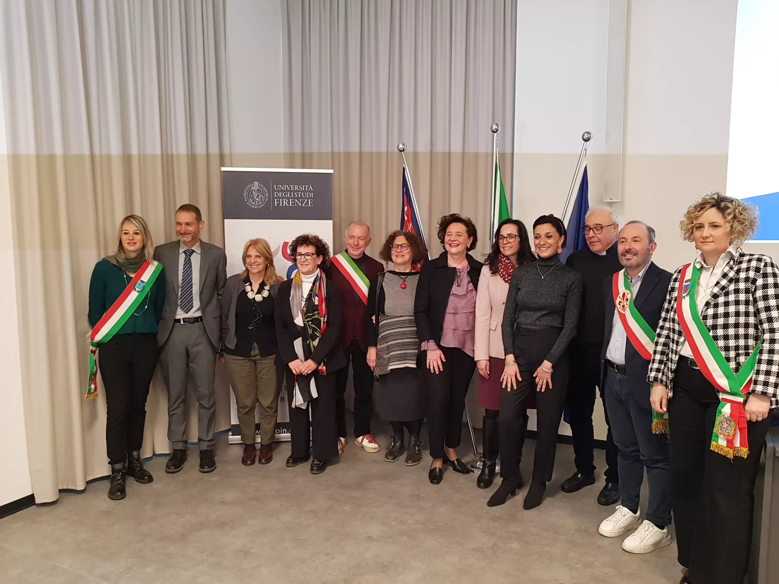 I partecipanti alla cerimonia di inaugurazione