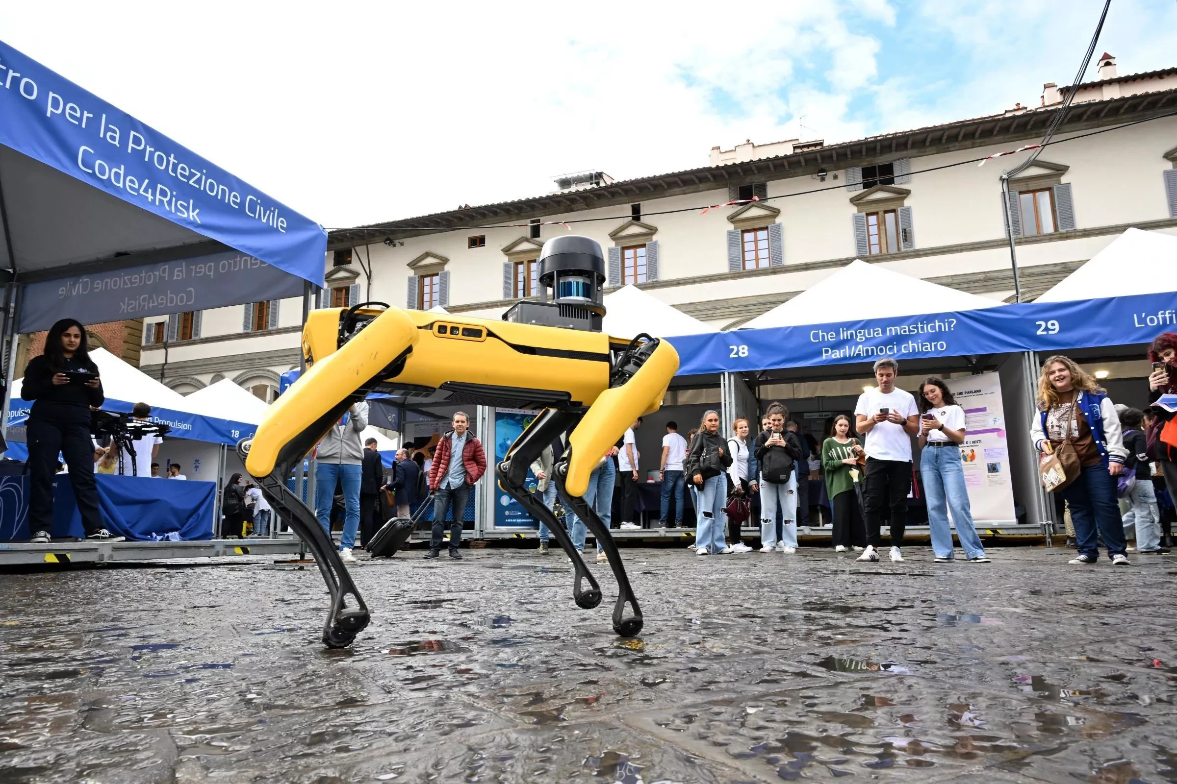 robot in piazza