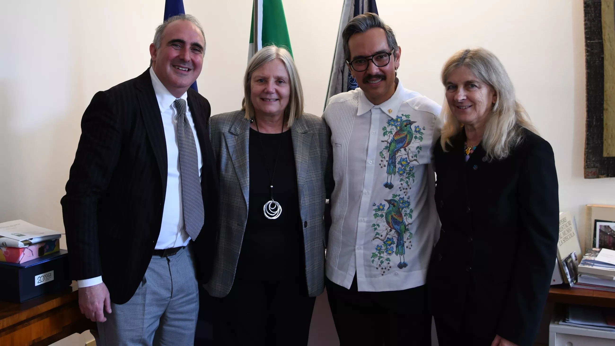 Da sinistra: Valerio Alecci, Alessandra Petrucci, Genaro Lozano e Giorgia Giovannetti