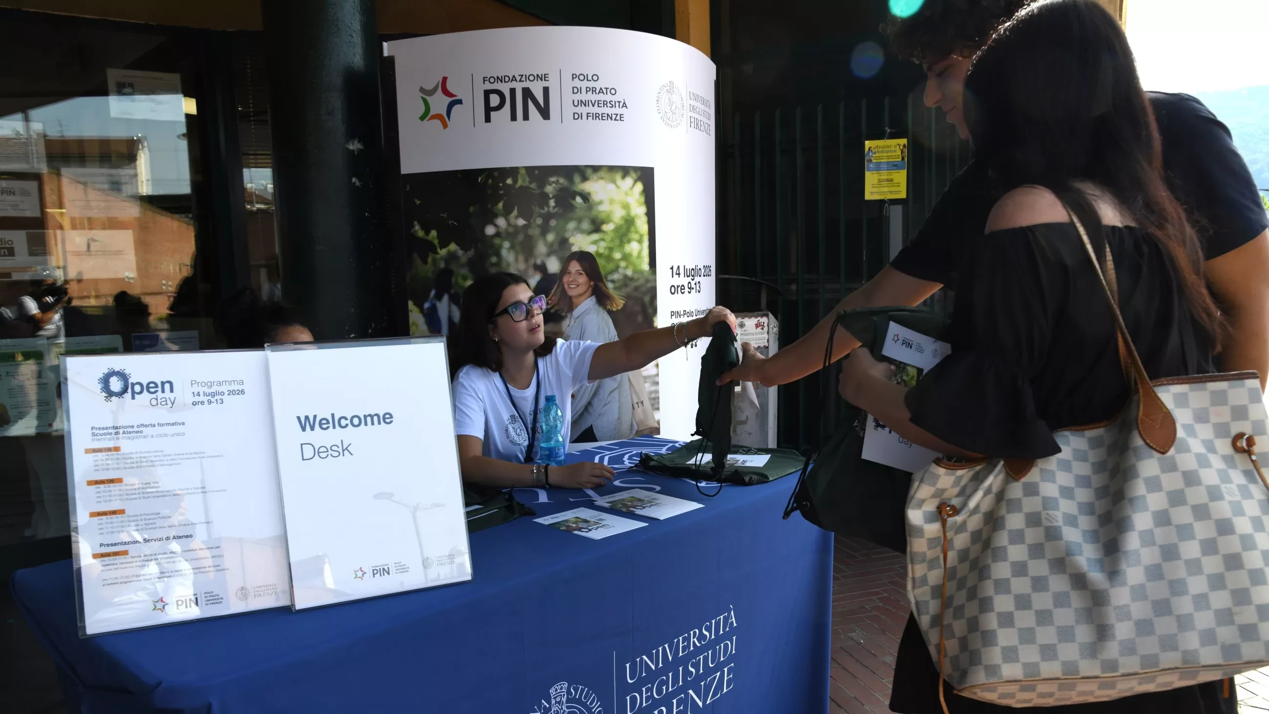 Welcome Desk open day al Polo di Prato