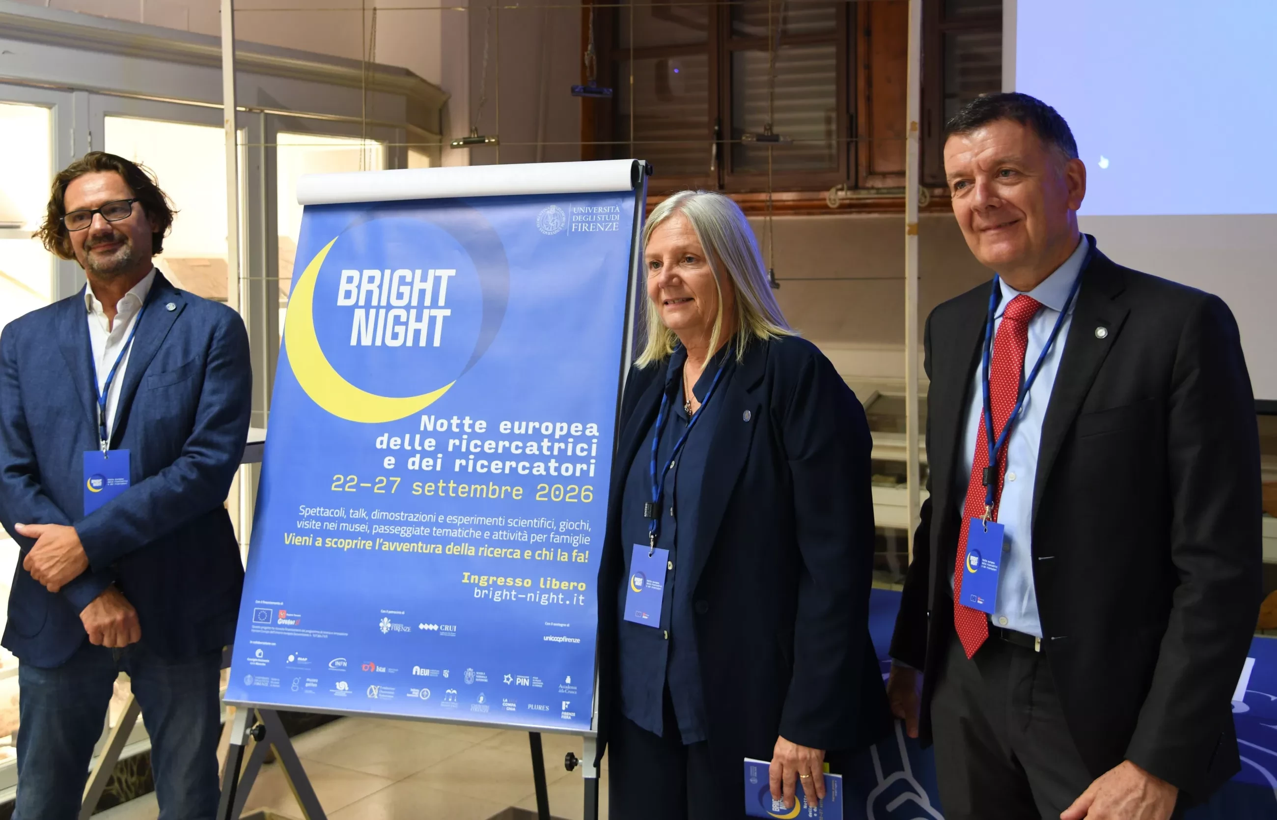presentazione programma: da sinistra, Stefano Cannicci, Alessandra Petrucci, Marco Pierini.
